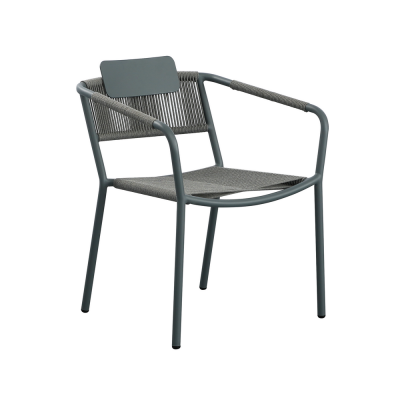 Coral dining chair with arms