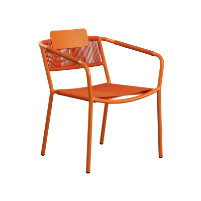 Coral dining chair with arms